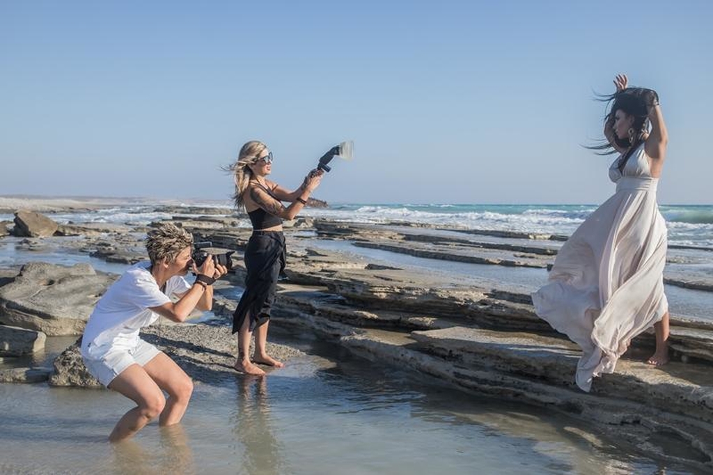 Η Κατερίνα Νάκα σε ρόλο μοντέλου