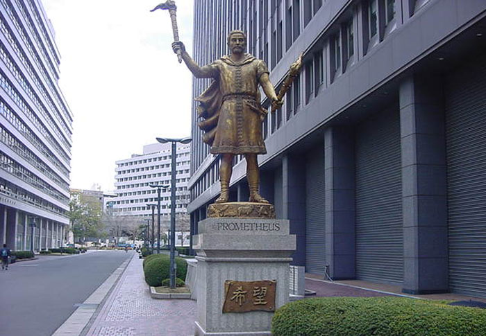 Perierga.gr - Ένα άγαλμα του Προμηθέα στο Τόκυο!