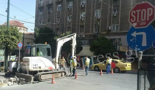 ΠΡΟΣΟΧΗ: Εκτελούνται έργα στην οδό Βασιλέως Γεωργίου (Φωτο)