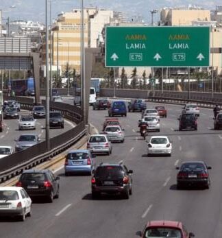 Τέλος από αύριο η αριστερή λωρίδα στην Εθνική Οδό Αθηνών-Λαμίας
