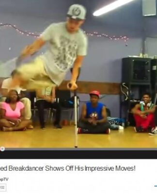 Έφηβος με ένα πόδι χορεύει εκπληκτικό break dance! (βίντεο)