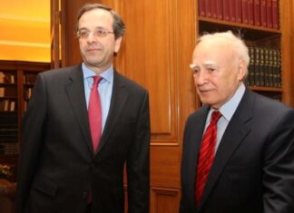 Μυστήριο με την έκτακτη συνάντηση Σαμαρά-Παπούλια