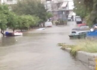 Εικόνες βιβλικής καταστροφής και στη Δραπετσώνα (φωτο)