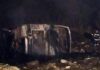 Νεκρός ο οδηγός λεωφορείου που έπεσε φλεγόμενο σε χαράδρα στο Χορτιάτη(βίντεο)