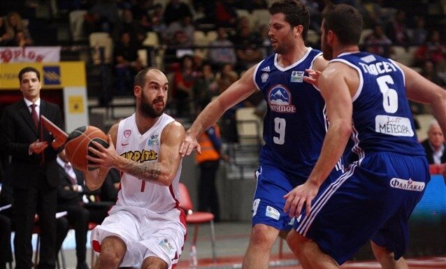Μπάσκετ: Χωρίς κόπο ο Ολυμπιακός 87-72 τα Τρίκαλα