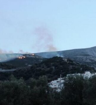 Φωτιά σε εξέλιξη στη Νάξο (φωτο-βίντεο)