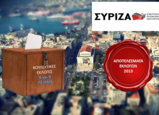 ΑΠΟΤΕΛΕΣΜΑΤΑ ΕΚΛΟΓΩΝ 2015: Αυτοί είναι οι σταυροί προτίμησης του ΣΥΡΙΖΑ σε Α και Β Πειραιά