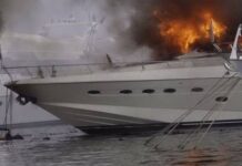 Παραλίγο τραγωδία στη μαρίνα Αλίμου: Θαλαμηγός τυλίχθηκε στις φλόγε