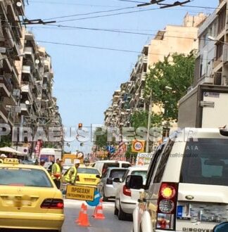 Αποπνικτική η κατάσταση στο κέντρο του Πειραιά λόγω των έργων του ΤΡΑΜ (φωτο)