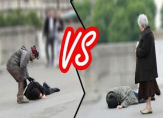 Κοινωνικό πείραμα: Τι γίνεται όταν ένας άστεγος και ένας πλούσιος λιποθυμούν στη μέση του δρόμου!