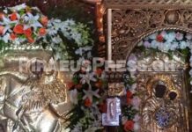 ΠΕΙΡΑΙΑΣ: Η Παναγία η Έλωνα και ο Άγιος Δημήτριος δίπλα δίπλα! (φωτο)