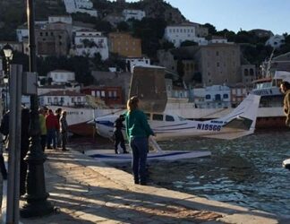 Πρόσκρουση υδροπλάνου σε βράχο έξω από την Ύδρα