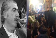 Ράγισαν καρδιές στην κηδεία του Μάκη Ψωμιάδη – Τραγικές φιγούρες η σύζυγος και τα παιδιά του (ΦΩΤΟ)