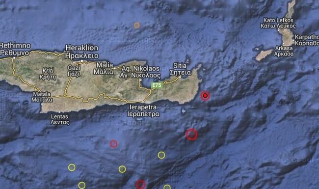 ΣΕΙΣΜΟΣ ΚΡΗΤΗ: Νέα σεισμική δόνηση – Στο «χορό» των Ρίχτερ το νησί