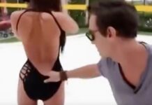 Απλώνει το Χέρι και Σκίζει το Μαγιό της Κοπέλας. Αυτό που της Κάνει, θα σας Αφήσει Άφωνους!