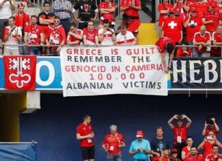 Απίστευτη αλβανική πρόκληση εις βάρος της Ελλάδας στον αγώνα Αλβανία-Ελβετία
