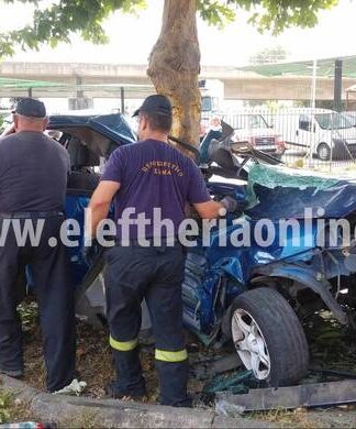 Θανατηφόρο τροχαίο στη Νέα Είσοδο Καλαμάτας: Αυτοκίνητο «καρφώθηκε» σε δέντρο