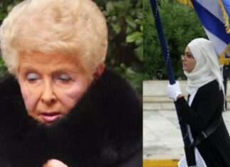 Παραλήρημα της Βέφας για τη σημαιοφόρο με τη μαντήλα – ΔΕΙΤΕ ΤΙ ΕΙΠΕ