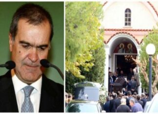 Σπάραξαν καρδιές στην κηδεία του Ανδρέα Βγενόπουλου! Τραγική φιγούρα η σύζυγός του… (Φωτο)