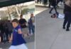 Μαθητής τρομοκρατεί τους φίλους του με μαχαίρι και πέφτει κάτω μετά από τα αστυνομικά πυρά (ΒΙΝΤΕΟ)