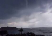 Εντυπωσιακός υδροστρόβιλος στην Κρήτη! (Βίντεο)