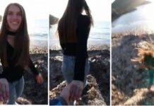 ΒΙΝΤΕΟ ΣΟΚ: Σπρώχνει την κοπέλα του και την ρίχνει από βράχο