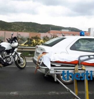 ΣΟΚ: Νταλίκα παρέσυρε ηλικιωμένο στην Περιφερειακή Θεσσαλονίκης (ΦΩΤΟ)
