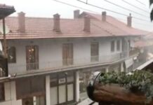 EKTAKTO: Άσπρισε το Μέτσοβο από τα έντονα καιρικά φαινόμενα