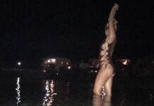 Έβαλε για ύπνο τον γιο της και απολαμβάνει βραδινό μπανάκι η…