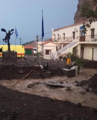Σαμοθράκη: Αυτοψία Σπίρτζη και απολογισμός των ζημιών από την κακοκαιρία