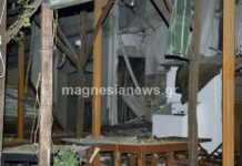 Βόλος: Βομβαρδισμένο τοπίο η Πορταριά. Έκρηξη προπανίου ισοπέδωσε ταβέρνα