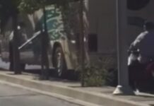 Ηράκλειο: Η στιγμή που οδηγός λεωφορείου τα παίρνει στο κρανίο – Άφωνοι οι αυτόπτες μάρτυρες