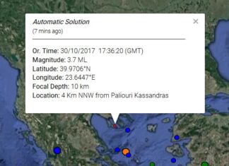 Σεισμός στη Χαλκιδική
