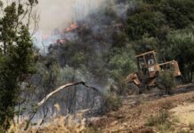 Ηράκλειο: Φωτιά στη Ροδιά – Μάχη με φλόγες και ανέμους
