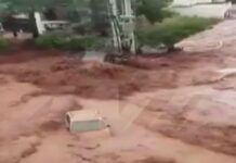 Καιρός – Νέα Πέραμος: Απίστευτο βίντεο – Εξαφανίστηκε το αυτοκίνητο