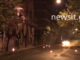 Πολυτεχνείο – Μολότοφ στα Εξάρχεια: Φωτιά δίπλα σε μπαλκόνι πρώτου ορόφου.
