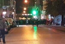 Βροχή από μολότοφ στην Πάτρα μετά την πορεία του Πολυτεχνείου