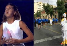Λαμπαδηδρόμος το κορίτσι που έσβησε την Ολυμπιακή Φλόγα το 2004