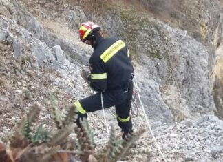 Δύσκολη επιχείρηση για τη διάσωση σκύλου στην Κοζάνη