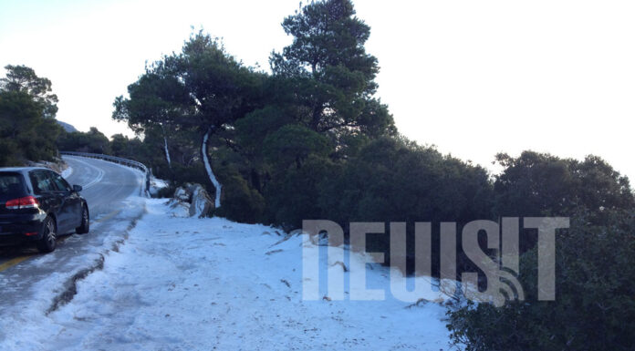 Αποκαταστάθηκε η κυκλοφορία στην Πάρνηθα
