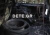Πάτρα: Φωτιά σε αυτοκίνητα μετά από τροχαίο – Οι εικόνες από το σημείο του ατυχήματος
