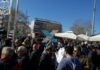 Κομοτηνή: Εικόνες από τη συγκέντρωση κατά της επίσκεψης Ερντογάν – Πανό, σημαίες και συνθήματα