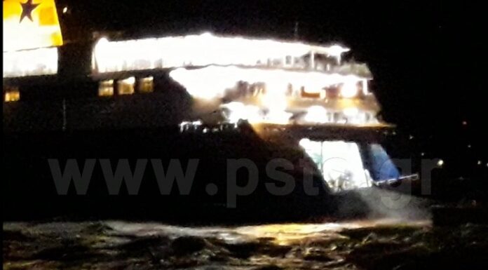 Μάχη με τα κύματα για το "Blue Star Naxos"