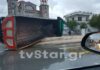 Χαλκίδα: Η νταλίκα κατέληξε στην εκκλησία – Αποκαλυπτικές εικόνες από το τροχαίο