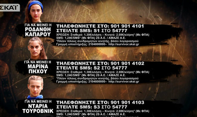 Survivor Spoiler: Ροδάνθη, Μαρίνα ή Ντάρια φεύγει το βράδυ;
