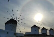 Δείτε το κυκλικό ουράνιο τόξο που σχηματίστηκε στη Μύκονο! (ΒΙΝΤΕΟ)