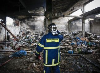 Ένας νεκρός από την πυρκαγιά στο εργοστάσιο στη Μάνδρα