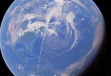 Το Google Earth είδε μια παράξενη λευκή γραμμή 21.000 χιλιομέτρων