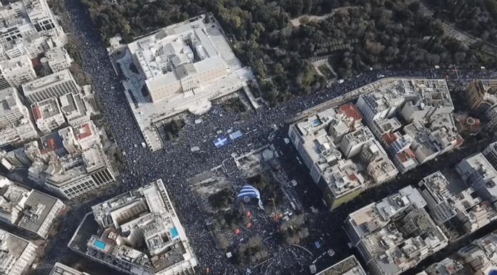 Νέα εναέρια βίντεο δείχνουν το μέγεθος του συλλαλητηρίου