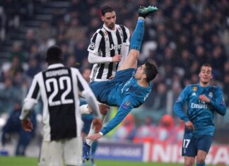 Απίστευτο. Στα 2,23μ. "πέταξε" ο Ronaldo για την γκολάρα στη Γιουβέντους